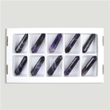 Quartz d'oiseau. Améthyste 20-30gr. 12 visages