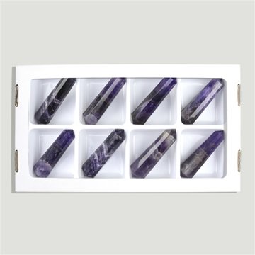 Quartz d'oiseau. Améthyste 40-50gr. 12 visages