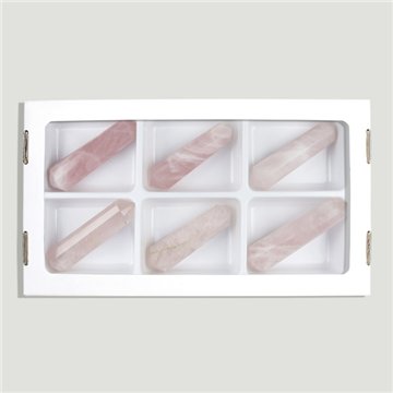 Quartz d'oiseau. Rose 50-60gr. 12 visages
