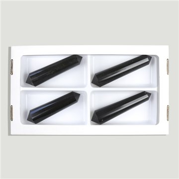 Quartz d'oiseau. Tourmaline 80-100gr. 24 visages