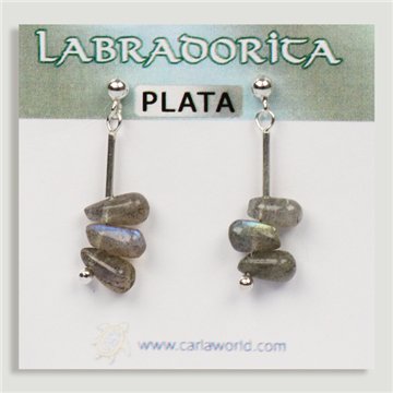Brincos em PRATA. Labradorite. Formas variadas