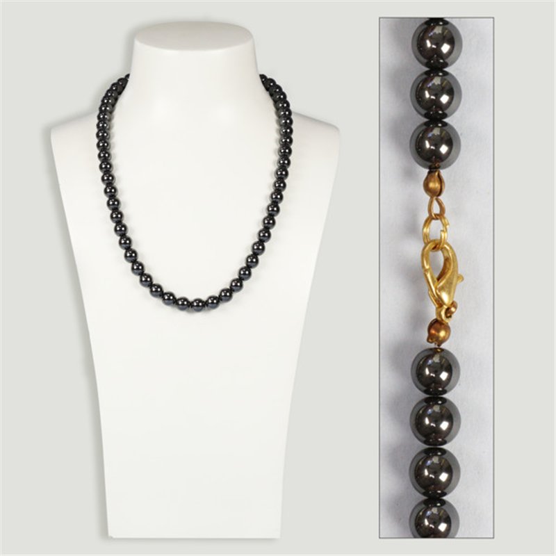 Hematite Necklace. 8 mm ball Hematite Necklace. 8 mm ball