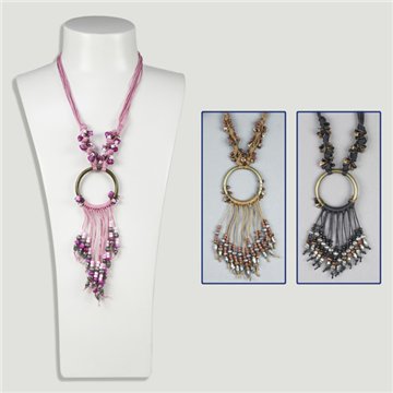Collier en cristal et métal. Modèles et couleurs assortis