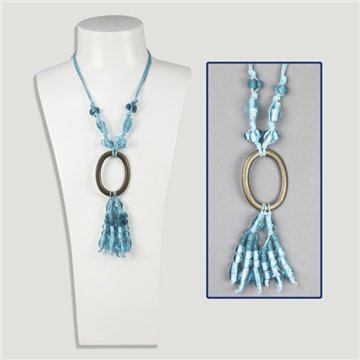 Collier en cristal et métal. Modèles et couleurs assortis