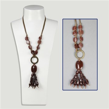 Collier en cristal et métal. Modèles et couleurs assortis