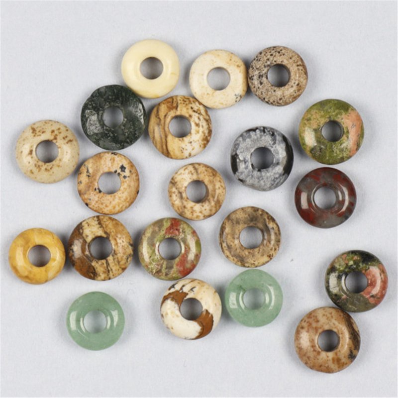 Pendente Donuts. Minerais variados. 12 mm Pendente Donuts. Minerais variados. 12 mm