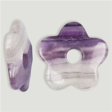 Pendentif fleur. Fluorine. 25 mm