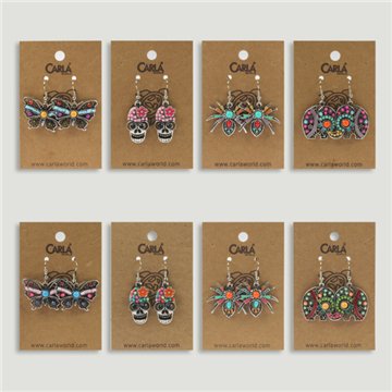 Pendientes abalorios. Colores surtidos.