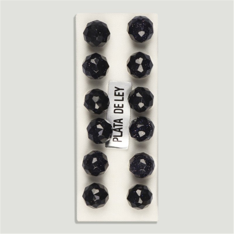AVENTURINA ORO AZUL. Pendientes plata. Bola 8 mm AVENTURINA ORO AZUL. Pendientes plata. Bola 8 mm