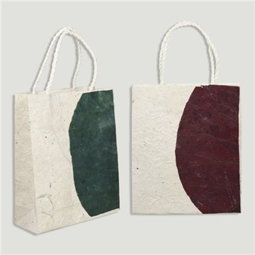 Bolsa papel, lotus, 18x22cm