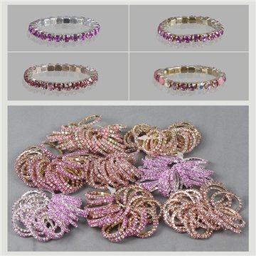 Sparkly elastic ring. Pink