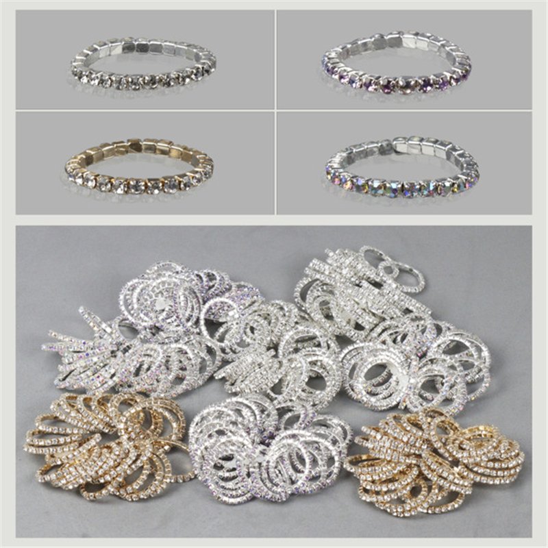 Sparkly elastic ring. White Sparkly elastic ring. White