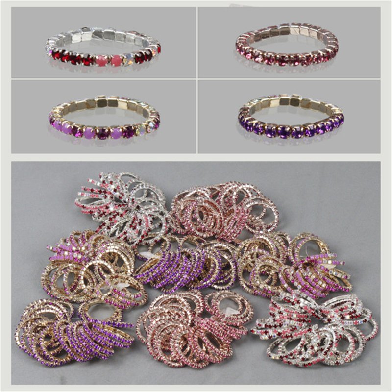 Sparkly elastic ring. Pink and lilac Sparkly elastic ring. Pink and lilac