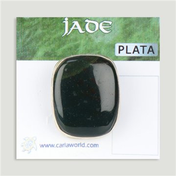 Anillo Plata ajustable JADE NEFRITA. A partir 7gr.  (PRECIO POR GRAMO)