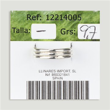 Anillo Plata ajustable JADE NEFRITA. A partir 7gr.  (PRECIO POR GRAMO)