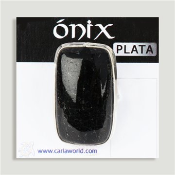 Anillo Plata . Onix. A partir 6gr. (PRECIO POR GRAMO)