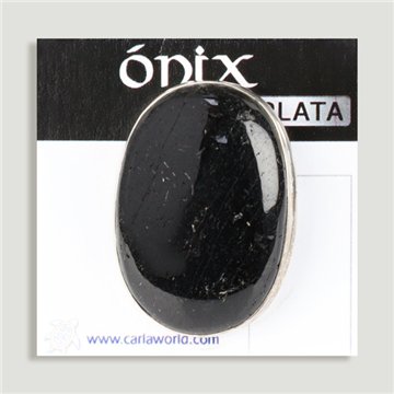 Anillo Plata . Onix. A partir 6gr. (PRECIO POR GRAMO)