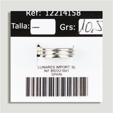Anillo Plata . Onix. A partir 6gr. (PRECIO POR GRAMO)