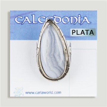 Anillo Plata . Calcedonia. De 6 a 10gr. (PRECIO POR GRAMO)
