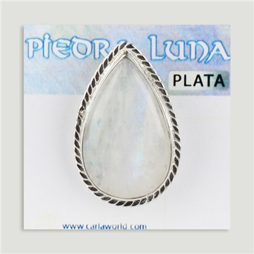 Anillo Plata ajustable . Piedra Luna. De 7 a 10gr. (PRECIO POR GRAMO)
