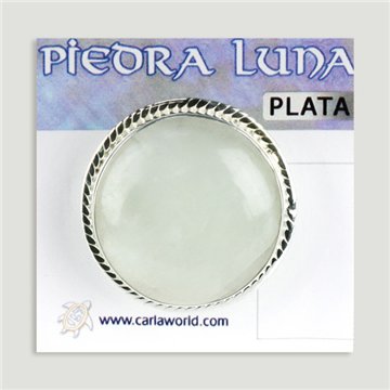 Anillo Plata ajustable . Piedra Luna. De 7 a 10gr. (PRECIO POR GRAMO)