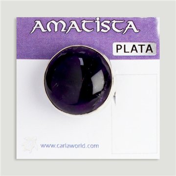 Anillo Plata ajustable . Amatista. De 7 a 10gr. (PRECIO POR GRAMO)