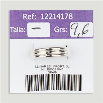 Anillo Plata ajustable . Amatista. De 7 a 10gr. (PRECIO POR GRAMO)
