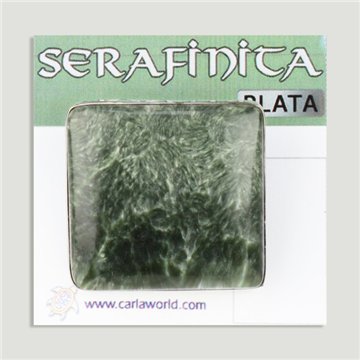 Bague en argent ouvert. Serafinite. De 6 à 8gr. (PRIX PAR GRAMME)