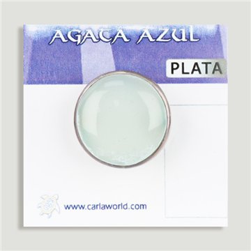 Anillo Plata ÁGATA AZUL ajustable . A partir 6gr.  (PRECIO POR GRAMO)
