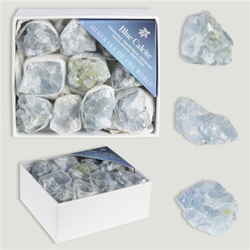 Mineral Box MINI. Blue Calcite. 8x10x4cm