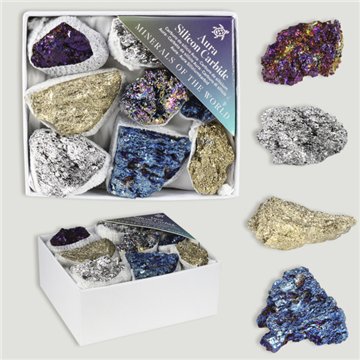 Mineral Box MINI. Mixed Silicon Carbide Aura. 9x10x4cm