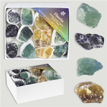 Mineral Box MINI. Fluorita Mista. 8x10x4cm