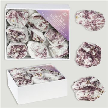 Mineral Box MINI. Pink Tourmaline. 8x10x4cm