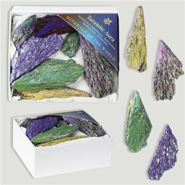 Mineral Box MINI. Taramite Aura. 8x10x4cm