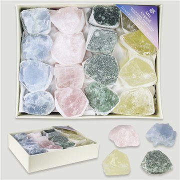 Mineral Box. Assorted Minerals. 17x13x4cm