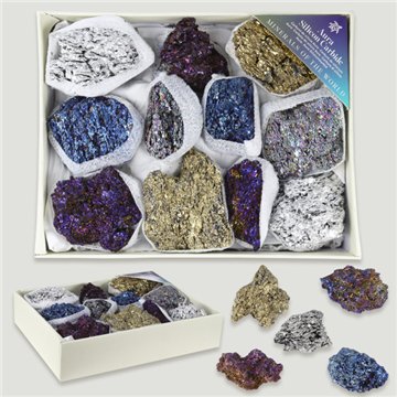 Mineral Box. Mixed Silicon Carbide Aura. 17x13x4cm