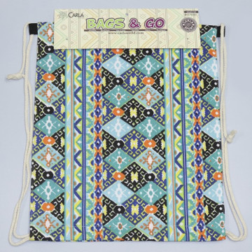 Drawstring Backpack. Model: Ethnic Motif