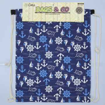 Gancho 06 – Mochila com corda. Modelo: Náutico