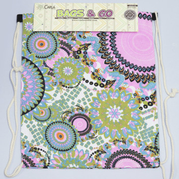 Gancho 07 - Mochila con cuerda. Modelo: Motivo Mandala