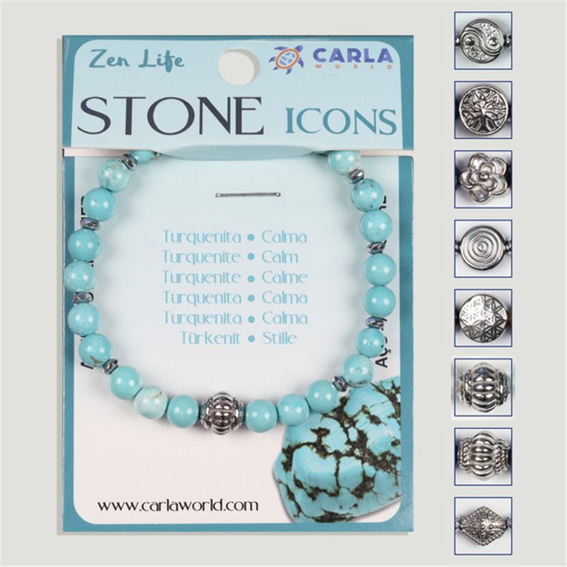 Mineral bracelet. 6mm ball. Turquenite Mineral bracelet. 6mm ball. Turquenite