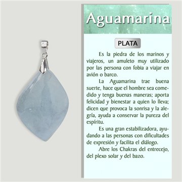 BLEU VERT. Pendentif en argent. Formes assorties.