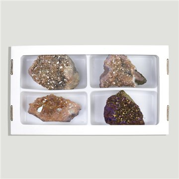 Fire Aura Amethyst Druse. 7-8 cm