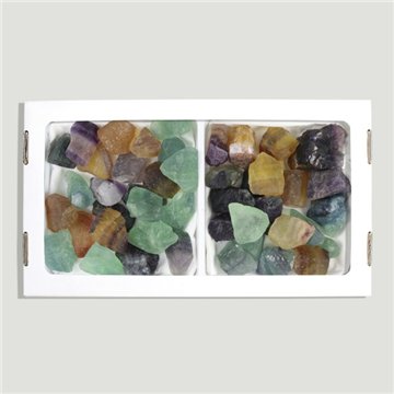 Multicolor Fluorite. Approx. 1kg. 26x14cm