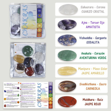 Rodados planos. Chakras. Folleto informativo