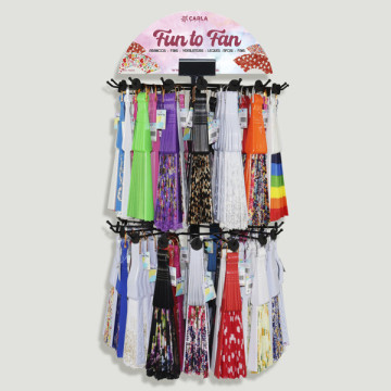 PLASTIC FUN TO FAN. Expositor con 480 abanicos
