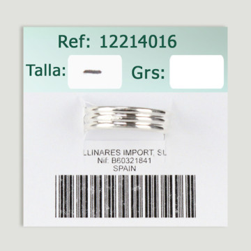 Anillo de Plata ajustable. Prasiolita. A partir de 9gr. (PRECIO POR GRAMO)