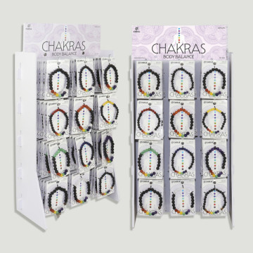 CHAKRAS. Pulsera Lava/Chakra/Mineral – 144 uds