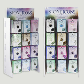 STONE ICONS. Colgante Mineral, surtido – 144 uds