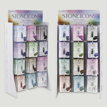 STONE ICONS. Mineral Point Pendant + Steel Chain - 72 units
