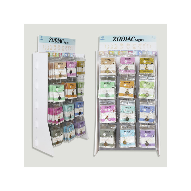 ZODIAC SIGNS. Pendente em aço inoxidável. Bola mineral facetada + banhada a ouro/prata – 144 unidades ZODIAC SIGNS. Pendente em aço inoxidável. Bola mineral facetada + banhada a ouro/prata – 144 unidades